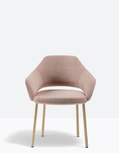 Fotel tapicerowany Vic Metal 646 | Pedrali