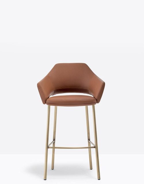 Hoker tapicerowany Vic Metal 648 | Pedrali