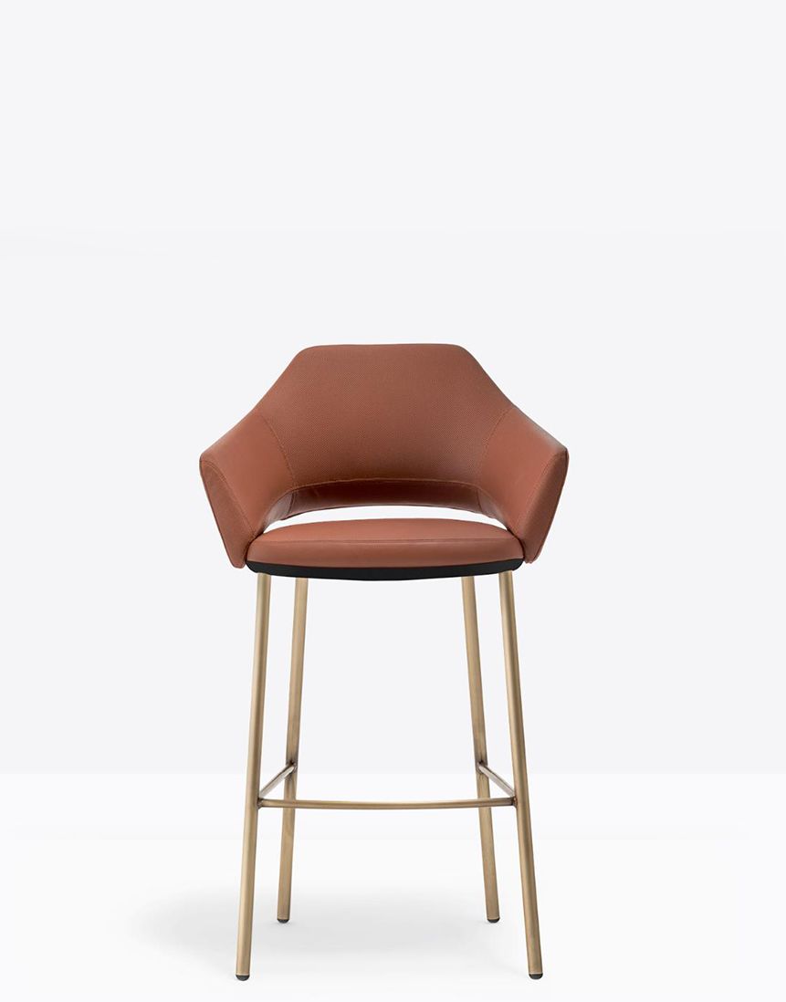 Hoker tapicerowany Vic Metal 648/2 | Pedrali